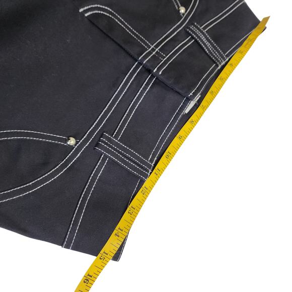 Cache Womens Vintage Cropped Pants Size 6 Black Y2K Grunge Streetwear - Picture 10 of 13